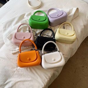 Shoulder Bags Fashion Small Round Bag 2024 PU Buckle Solid Color Single Candy Shopping Change Crossbody