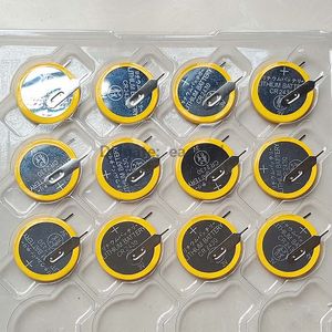 100pcs Per Lot CR2430 with Solder tabs 3v Lithium Coin cell batteries Horizontal mount for PCB Watches