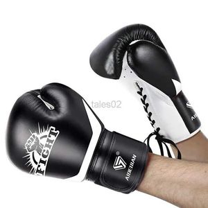 Protective Gear Sparring Gloves Breathable Lightweight Punching Gloves With Lace Heavy Bag Gloves For Boxing Kickboxing Muay Thai And Fighting yq240318