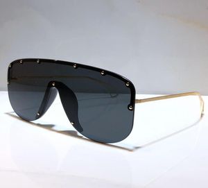Модные солнцезащитные очки 0667S, полуоправа большого размера с соединенными линзами и маленькими заклепками, маска 0667, очки высшего качества 6429485
