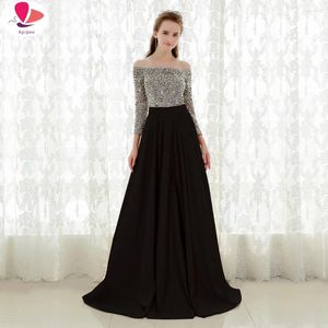 Casual Dresses Sequin Autumndress Women 2024 Elegant Vintage Long Lace Dress Sexig Beading A-Line Party Ladies Maxi Vestidos de Festa