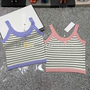 Spring Summer Breathable Tanks Women Stripe Print Vest U Neck Sport Top Gym Fitness Wear