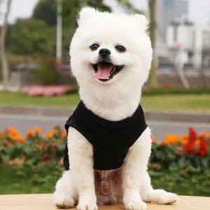 Dog Apparel Pet Clothing Fashionable Vest Sweatshirt Comfortable Puppy T-shirt With Design Stylish Clothes For Supplies Solid