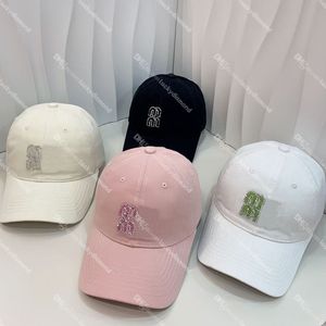 Lüks Kristal Top Kapaklar Tasarımcı Mektubu Spor Kapağı Uzun Top Yetişkin Casquette Yaz Aşıklar İçin Açık Hava Şapkaları