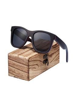 Barcur novo skate madeira óculos de sol masculino polarizado uv400 proteção óculos de sol feminino com caixa de madeira c190225011709094