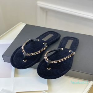 Women Slides Thongs Flat Flip Flops Slippers Cashmere wool Lambskin Home Casual Sandals Summer Designer Luxury Fashion Ladies Beach outdoors Sandal