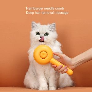 Escovas cão gato agulha pente para remover pente de cabelo pet escova de cabelo pente de cabelo para animais de estimação derramamento guarnição pente gato massagem pente