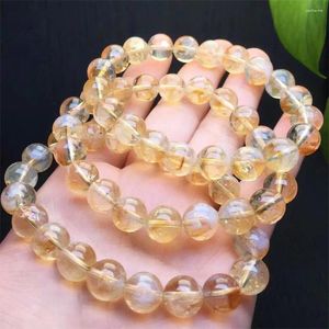 Link Bracelets 10MM Natural Milky Citrine Quartz Bracelet Crystal Reiki Healing Stone Fashion Jewelry Gifting Gift For Women 1pcs