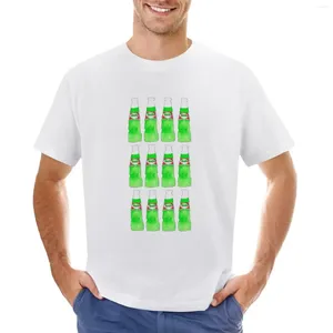Herrtankstoppar hara pakola glass soda t-shirt kawaii kläder pojkar djur tryck överdimensionerade t-shirt män