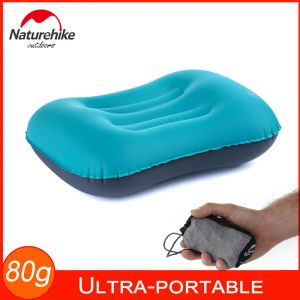 Mat NatureHike Ultralight Paket Makined Yastık Şişirilebilir Hava Yastık Kafası Kamp Backpacking Uçaklar Yol Gezileri