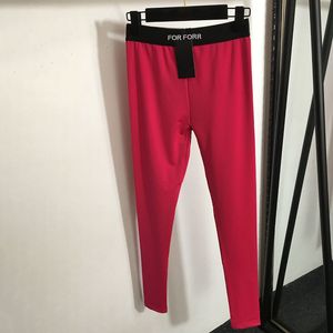 Letras das mulheres leggings apertadas calças de luxo designer calças de fundo cintura elástica esportiva yoga ginásio leggings