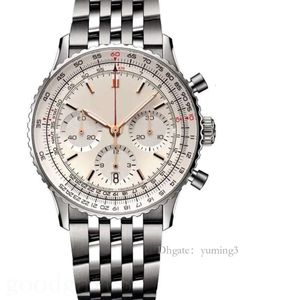 50 mm Navitimer Deigner zechwy mężczyzn moda aaa na rękę lodowe niebieskie czarne białe wszystkie tarcza robią Orologio Di Lusso Waterproof Lady Watch Wysoka jakość XB010