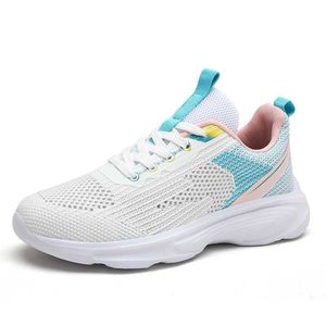 HBP Non-Brand zapatillas de deporte de mujer Ladies Casual Sneakers Mesh Breathable Super Lightweight Blank Running Sports Shoes for Women