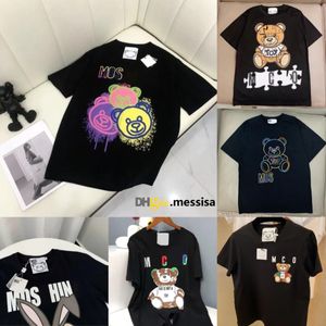 Sunmmer Damen Herren Designer T-Shirts T-Shirts Mode Brief Druck Kurzarm Lady Tees Luxurys Casual Kleidung Tops T-Shirts Kleidung Moschino I0Ez #