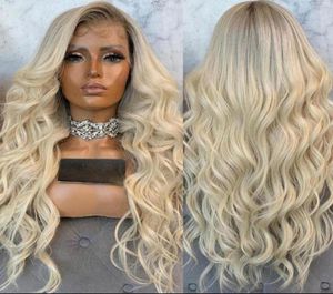 Syntetyczne peruki Aiva Hair Winter Special Oferta Blond Peruka koronkowa przednia ciepło odporna na różowy ombre fioletowy dla kobiet96458504857499