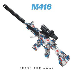 Gun Toys Kids M416 Hydrogel Guns Manual Toy Rifle Gun Water Ball Paintball Guns Launcher Plastic For Children Boys Birthday Presentl2403