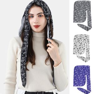 2024 New Paisley Print Outdoor Sunshade Headscarf Light Weight Breathable Magic Bandanas For Summer