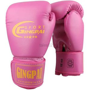 Equipamento de proteção 10oz / 12oz Adulto Masculino feminino Luvas de boxe Kickboxing MMA Luva Luta Cuero Luvas de perfuração Guantes De Luvas 5 cores yq240318