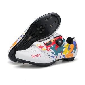 Skodon 2023 Ny cykel Mtb Shoes Men Sport Route Cleat Road Bike Speed ​​Flat Sneaker Racing Women Cykel Mountain SPD Cykling Skodon