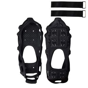 Accessori 1PAIR Stivali da pesca all'aperto 24 picchi anti -slip trazione tacchette di calzature per escursioni per gripper per scarpe crampi invernali