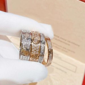 Screw Carter Rings Nail V Gold Card Sky Star Star Love Diamond A Looks Ring Light Luxury Gold Rose Gold 5u5z