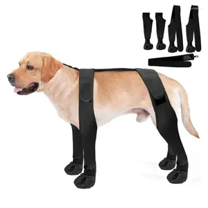 Dog Apparel Suspender Boots Waterproof Protectors Soft Puppy Non Slip Pets Winter Shoes Adjustable Booties For Dogs Paws