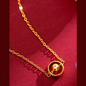 Bli aldrig 18k guldpläterad lyxvarumärkesdesigner hängen halsband rostfritt stål bokstav choker hänge halsband pärlor kedja smycken tillbehör gåvor