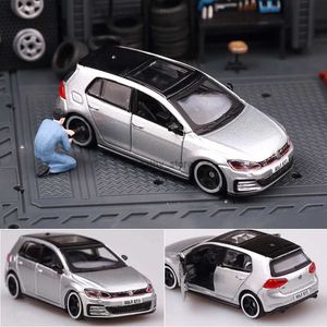 Diecast Model Arabalar BBURAGO 1/64 Volkswagen GTI Minyatür Alaşım Modeli Diecast Aracı Çoğalt