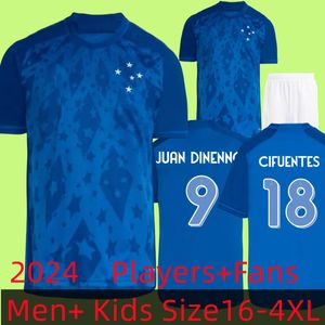 2024 2025 Cruzeiro EC Soccer Jerseys Gilberto M.Vital Jussa Machado Wesley Bruno R Nikao 24 25 Football Men and Kids Kit Cifuentes Arthur Gomes M.Pereira