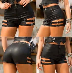 Shorts femininos sexy couro falso preto shorts menina cintura alta boate pole dance shorts quentes yf049-#838c243128