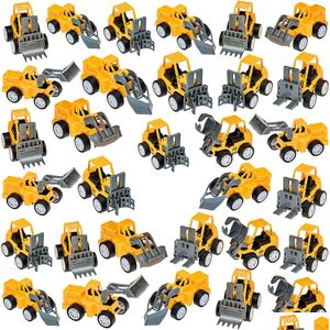 Pull Toys Pl Back Construction Cars Toy Set Christmas Stocking Stuffers Assortment Vehicles And Trucks 24Pcs Drop Delivery Gifts Bab Dhtis