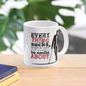 Mugs Everything Sucks Coffee Mug Cups Ceramic Set