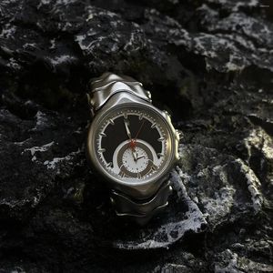 Relógios de pulso Relógio mecânico masculino com design de nicho elegante