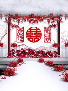 Decorazione per feste Ciao parola Porta di nozze Camera e layout Forniture Net Celebrity Jiayin Xiaozhu Adesivi Idee