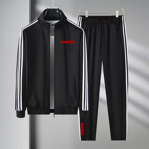 سترة Mens Tracksuit اثنين من قطعتين سراويل السوستة سروال مع المصمم التطريز الكلاسيكي على غرار الربيع الخريف الخريف الرياضي مجموعة Tops Suits S-4XL