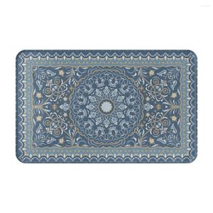 Carpets Vintage Arabic Pattern Doormat Rug Carpet Mat Footpad Bath Non-slip Entrance Kitchen Bedroom Durable Washable