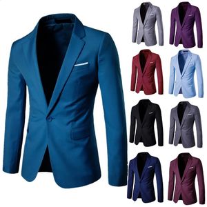 Casual Mens Suit Coat Small Blazers Single Suit 240318