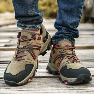 Erkekler Yürüyüş Ayakkabı Açık Yürüyüş Jogging Trekking Boots Dağ Tırmanma Spor Erkek Su Geçirmez Spor ayakkabıları Atletik Slip Olmayan Yürüyüş 39-45