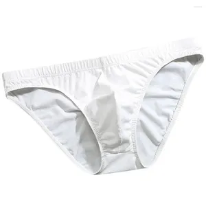 Underpants Cotton Men's Underwear Middle Waist Soft Men Middle-aged Mens Briefs Solid Color Short Pants For Male Gifts Dropship