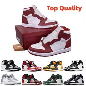 Team Red 1s Latte Cacao Wow basketskor Dammade lera High OG Bred Patent Toe Banned Hyper Royal 1s Top 3 Shattered Backboard Shadow University Blue Sneakers