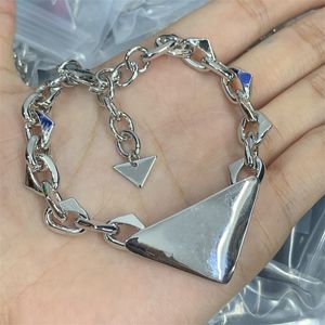Винтажный дизайнерский браслет треугольник женские ювелирные браслеты ретро регулируемые цепочки с покрытием серебряный модный браслет индивидуальный подарок минималистичный zh185 E4