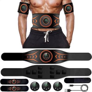 Muskelstimulator EMS Abdominal Belt Trainer LCD Display ABS Fitness Training Hem Gym Viktminskning Body Slimming Belly 240314