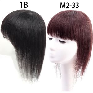 Clip on Bangs Human Hair Fringe Natural Hair Bangs Hair Topper Human Hair False Bangs Overhead Clip In Hairpiece 240314