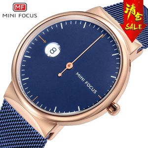 ultra Thin Brand Extremely Simple and Waterproof Quartz Mesh Strap Men's Watch 0182G