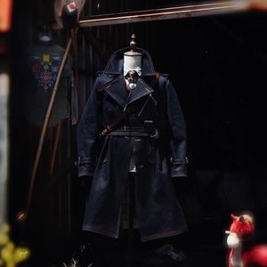 재단사 Brando J-118 Recengred World War I Coat 22oz Heavy Redline Tannin 1850 년대 중간 긴 오버 니 트렌치 코트 240329