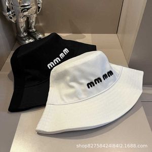 Szerokie brzegowe czapki wiadra Hats Designer Fisherman Hat Women's 2024 Nowy list haftowany wielki okap wiosna/lato Słońce i kres przeciwsłoneczny Kapelusz Bowl W6BO