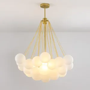 Chandeliers Northern Europe Bubble Ball Glass Designer Creative Simple Personality Bedroom Restaurant Dining Room El Chandelier