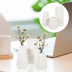 Vases 3 Pcs Ceramic Vase Set Home Dried Flower Pots Household Desktop Holder Ceramics Dinning Table For Arrangement Container