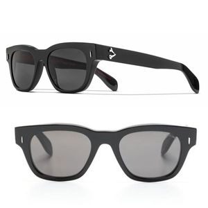 2024 Primavera Nuovo THE GREAT FROG Cross Bone Occhiali da sole quadrati per uomo Classic Square Black Frame Occhiali da sole alla moda GFSN-003