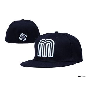 Snapbacks Mexikos landslag monterade lag hattar Snapback Soccer Baseball Caps Football Hat Hip Hop Sports Fashion Drop Delivery Outd Dhnpn